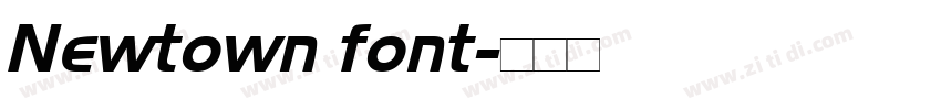 Newtown font字体转换